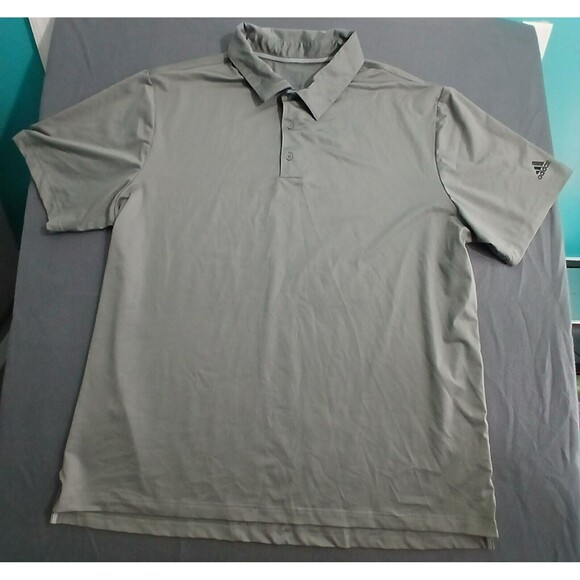 adidas Other - Adidas Men 2XL Golf Polo Grey Short Sleeve Shirt Logo